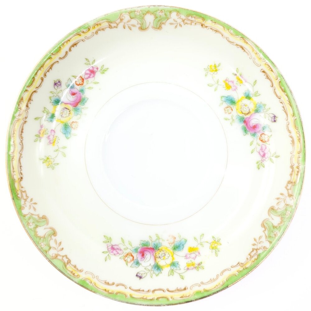 c. 1920s-1930s Sampy Japan "Elaine" Hand Painted Fine China Tea Saucer